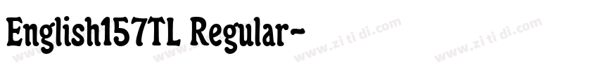 English157TL Regular字体转换